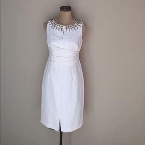NWOT Anne Klein textured  dress w/ stud detail